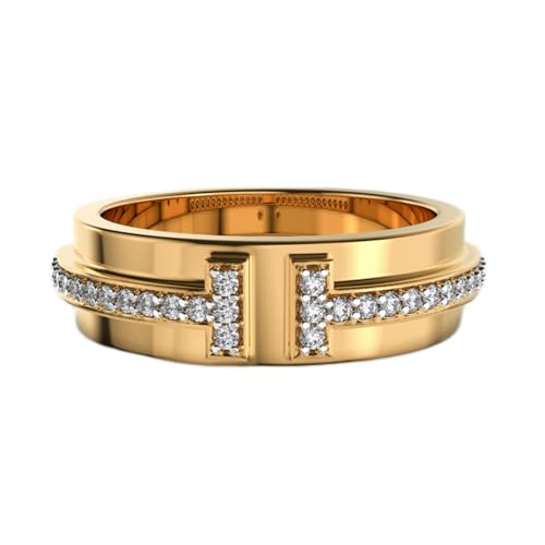 Bague moissanite argent résistant plaqué or pour remplacer les diamants hors de prix
