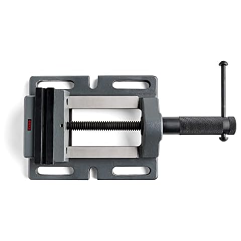 EXXO | 4-34 Inch Drill Press Vise | Heavy Duty Cast Iron | Workpiece Clamp, 5523 Cover