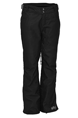 FOURSQUARE | Women's Lux Snowboard/Ski Pants (Black, Medium)