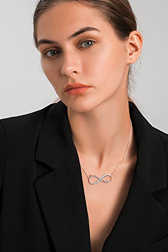 Image of Custom Name Necklace - 925 Sterling Silver & 316 Stainless Steel, 14 Fonts & Multi-Language Options, 4 Colors, 5 Chain Styles, Personalized Gift with Premium Box