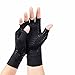 SFFZY Gants de cyclisme en fibre de cuivre Homme mi-doigt d'entraînement Gants de remise en forme en plein air (Color : Black, Size : Medium)