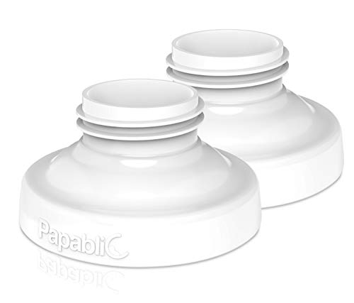 Papablic Direct Pump Bottle Adapter for Medela, Ameda Breastpumps to Use with Comotomo Baby Bottle, 2 Pack