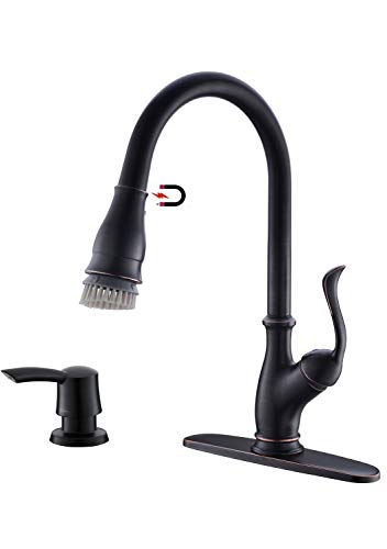 APPASO Pull Down Kitchen Faucet with Magnetic Docking Sprayer Oil Rubbed Bronze