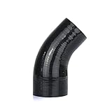 Peso: 380g ZHANGXIANG R-EP 45 Grados reductores de silicona Codo de silicona 38 45 63 76 83 8 9mm Ajuste del tubo de la curva del carpintero de goma for los accesorios del coche Manguera de admisión de aire frío