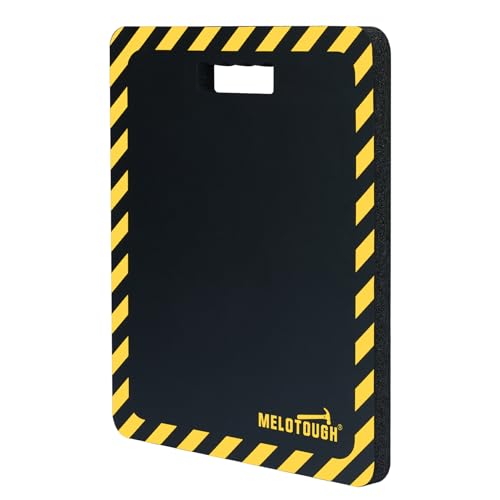 MELOTOUGH Kneeling Pads for Work, Soft &amp; Thick Foam Kneeling pad for Gardening, Auto-Repair, Cleaning, Flooring, Water Resistant, Shock Absorption, 18"x14"x1.1" (Black)