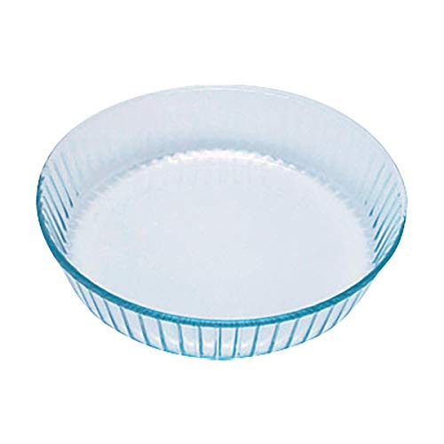 Pyrex Bake & Enjoy Plato de flan cocido de vidrio de alta resistencia 26 cm.