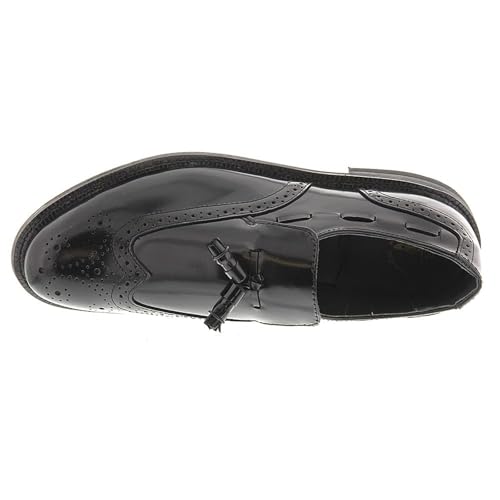 Men's Wingtip Slip-On, 12 4E US, Black2