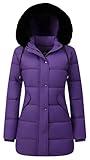 GOLDLADIES Women's Winter Coat Long Waterproof Parka - Warm Snow Jacket for Women,Windproof Insulated Winter Jacket for Cold Weather