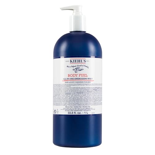 Kiehl's Body Fuel Wash, Energising Body Wash & Shampoo for Men, 250Ml