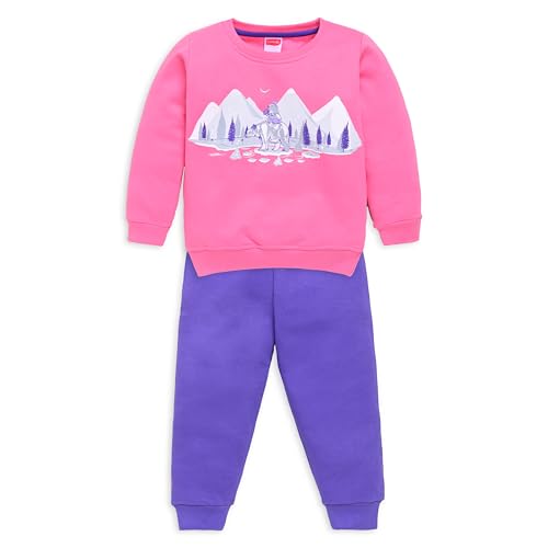 Image of LuvLap Baby Girls Full Sleeve Sweatshirt & Pyjama Set