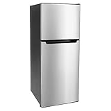 RecPro RV Refrigerator Stainless Steel | 7 Cubic Feet | 12-Volt | Camper Refrigerator | Low Wattage