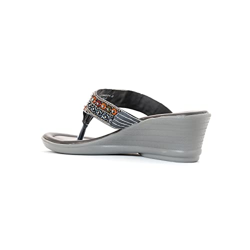 Image of Khadim's Wedge Heel Slip-On Sandal for Women