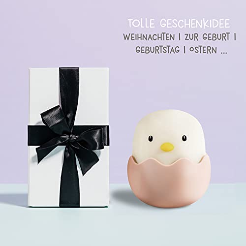 MegaLight LED Nachtlicht Kinder | Nachtlicht Baby ohne verschluckbare Kleinteile | Stilllicht dimmbar Touch | Nachtlampe USB Aufladung | Eggy Egg – Bild 7