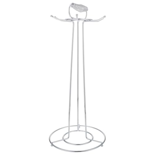 JECOMPRIS Soporte de Utensilios de Cocina 6 Ganchos, Acero Inoxidable Plateado, Estante Organizador para Cucharas y Espátulas, Adecuado para Ahorrar Espacio en Cocina y Mantener Orden