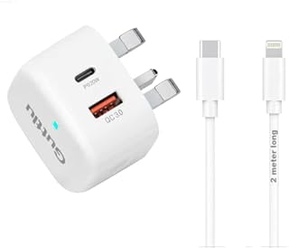 Guttlu 20W Fast Charger plug and Cable 2M MFI Certified USB C Charger Compatible with iPhone 14 Pro/iPhone 14 Pro Max/14 Plus/13 Pro Max/12 Pro Max/11 Mini USB-C Adaptor with Cable 6ft portable usbc