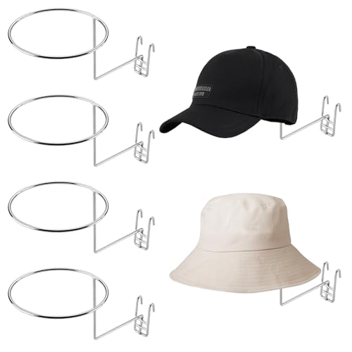 HingoFuni Hat Displayer for Gridwall, 6PCS Hat Hanger Gridwall Hooks