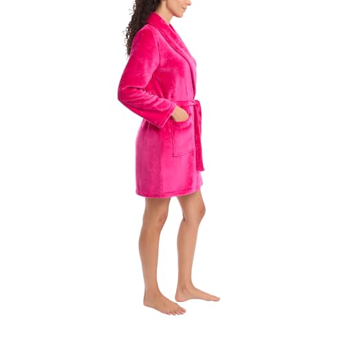 Juicy Couture Women's Super Soft Luxe Plush Shawl Collar Robe2