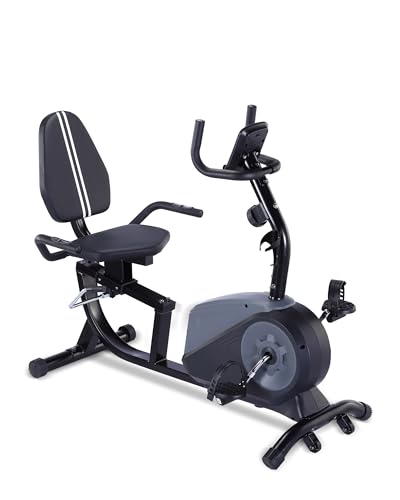 ECHANFIT-Recumbent-Exercise-Bike-with-Optional-Bluetooth-Connectivity-16-Levels-Magnetic-Resistance-and-Pulse-Rate-Monitor-for-Seniors-Indoor-Stationary-Bike-for-Home-Use-350-LB-Weight-Capacity