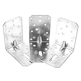Structure simple : grâce à leur conception légère et compacte, ces équerres s’installent facilement, vous faisant gagner un temps précieux et vous épargnant bien des efforts. kit d’équerres pour ossature bois extérieure, équerre en l