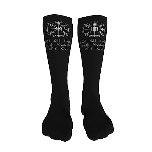 Not All Those Who Wander Are Lost Knee High Socks For Women Long Tube Socks Athletic Compression Socks Unisex High Socks Girls3