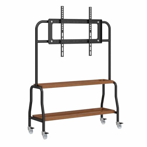 Soporte móvil para TV con ruedas 43-75 pulg, 1 capa negro miniatura 1
