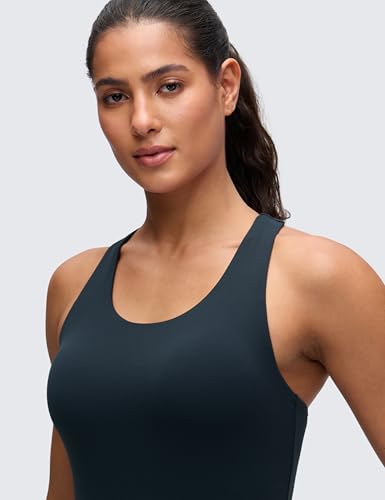 Image of CRZ YOGA Butterluxe Racerback Tank Tops | Light Support, Built in Bra, Removable Pads, Yoga, Extremely Soft, Scoop Neck, for Women