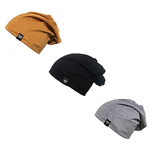 KIT 3 GORROS BEANIE BROHOOD MALHA CORES