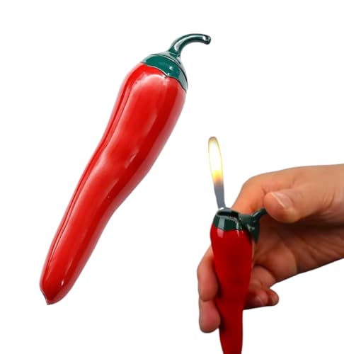 Encendedor divertido en forma de chile rojo recargable miniatura 3