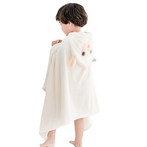 Albornoz capa con capucha ZHCHAO toalla de baño infantil de terciopelo 2