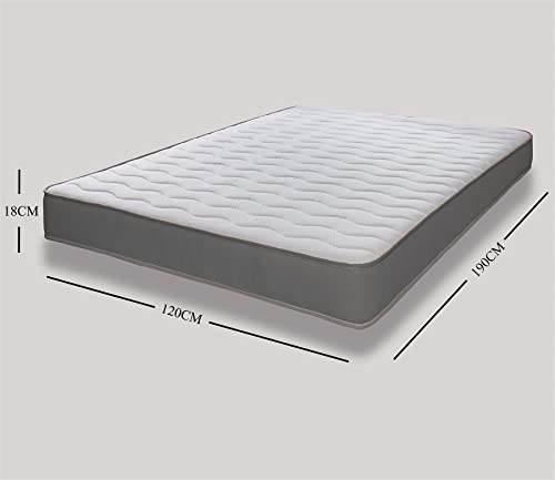 eXtreme comfort ltd Hybrid Cooltouch Colours Mattress | Grey | Single (90 x 190cm) | Memory Foam and Coil Spring | Cooltouch Breathable Cover | Plush Comfort | UK Made