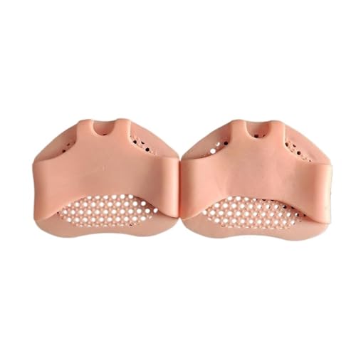 2 plantillas de gel de silicona separador de dedos del pulgar Valgus ortopédico protector de pie ajuste juanete Hallux Guard pies (ancho-marrón)