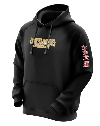 Image of fanideaz Mens Cotton Anime Sleeve Printed Hooded Sweatshrits for Men