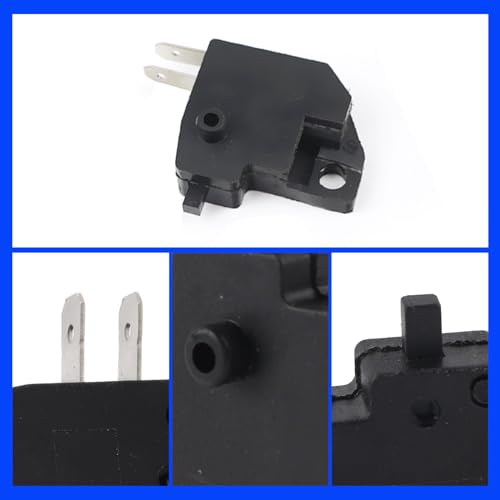 Sodcay 2 PCS Motorcycle Right Brake Light Switch, Right Front Hydraulic Brake Master Cylinder Light Stop Switch Kit, Handlebar Awitch Replacement, Universal for Motorcycles Off-Road Vehicles (Black) - Thumbnail 5