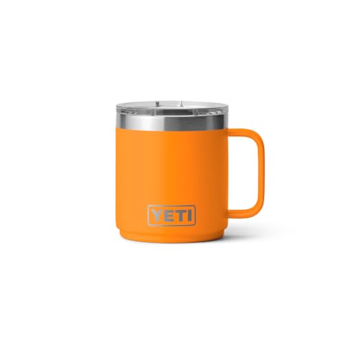 YETI Rambler 10 oz Stackable Mug, Vacuum Insulated, Stainless Steel with MagSlider Lid, King Crab