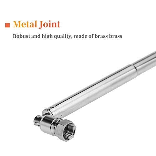 image for Dab FM Radio Aerial 75 Ohm, Ancable Indoor Dab Antenna Telescopic Aeri