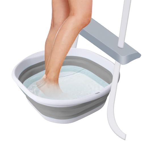 Lavapies plegable portátil para piscina miniatura 1