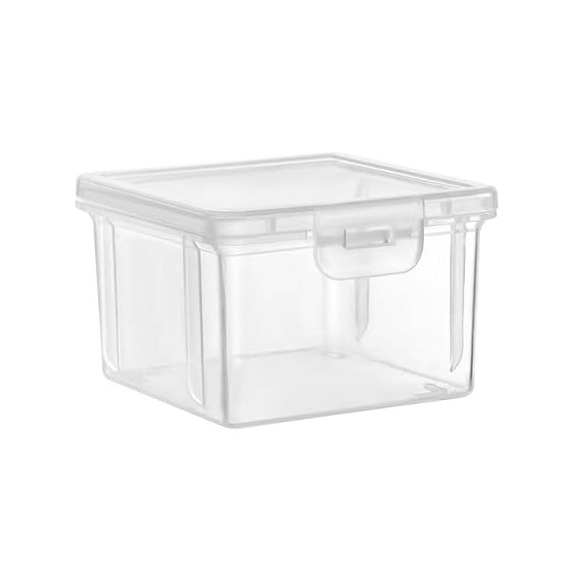 Spice Organizer Mini Clear Plastic Organizer Storage Box (7)