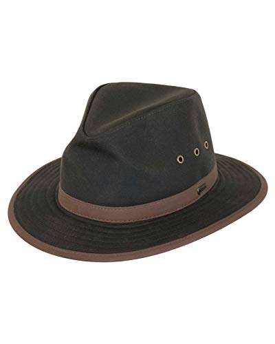 Image of Outback Trading Company Unisex 1462 Madison River Sun-Protective Waterproof Crushable Cotton Oilskin Hat