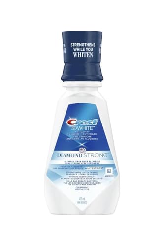 Crest 3D White Mint Mouthwash, 32 Fl Oz (Pack of 1)