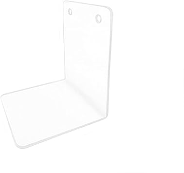 esowemsn 2pcs L Shaped Clear Acrylic Book Stand Display Book Stand Holder Bookshelf Table Menu Display Stand Holder Notebooks Table Picture Album and Brochure Holder