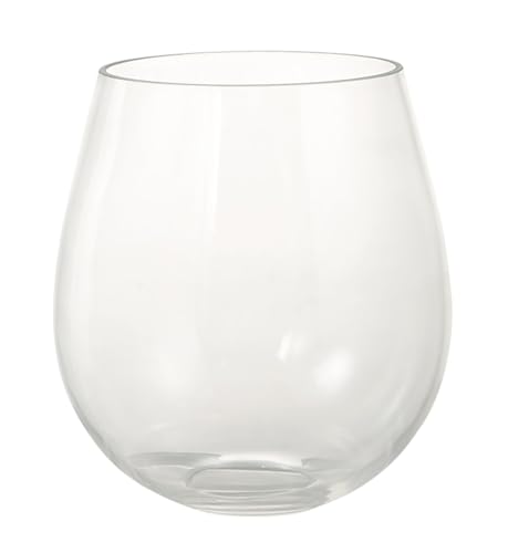 Image of Aspen Creative 23612-60-3, Clear Barrel Glass Shade, Size: 5-1 /2 inch Dia x 6 inch H, Center Hole: 45mm, Set of 3