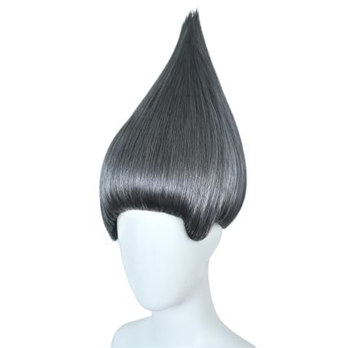 Image of JoneTing Pure Grey Wig for Anime Gray Straight Party Wigs for Halloween