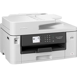 Brother MFC-J5340DWE EcoPro 4-in-1 Farbtintenstrahl-Multifunkt... (250 Blatt Papierkassette, Drucker, Scanner, Kopierer, Fax), hellgrau