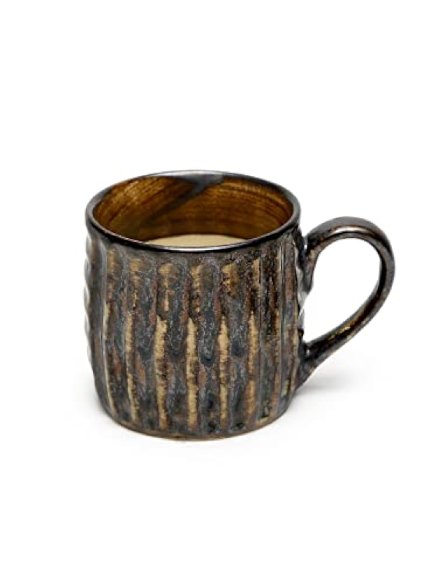Handpainted Ceramic Tea Mug & Kettle Set