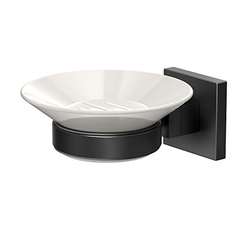 Gatco porte-savon noir mat : accessoire de douche et lavabo - 3