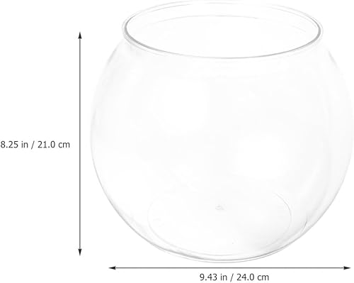 Miniatura 3 de Didiseaon Cuenco de pescado de plástico acuario tanque de peces pequeño pecera de plástico Ivy cuencos para centros de mesa de dulces, suministros