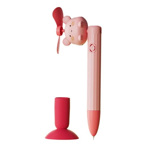 VILLCASE Bolígrafo De Escritura Suave Con Ventosa Mini Ventilador Eléctrico Portátil Bolígrafo Para Escribir