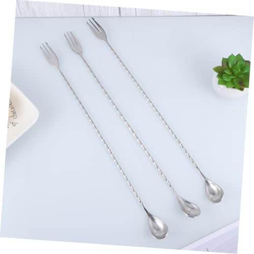 Cuillères à mélanger pour crème glacé et thé réutilisables de 32 cm - 6