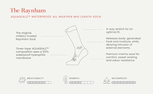Image of SEALSKINZ Unisex Waterproof All Weather Mid Length Sock