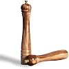 Set de Molinillos de Sal y Pimienta, Molinillo de Pimienta con Mecanismo de Acero Inoxidable Ajustable, Molinillo de Sal con Mecanismo de Cerámica, Madera de Acacia, Altura 30 cm / 12 Pulgadas 4